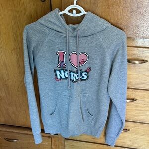 Vintage “I heart Nerds” Gray Women's Hoodie